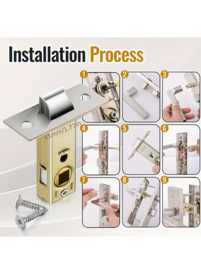 Mechanical Door Lock Silver - Image 3